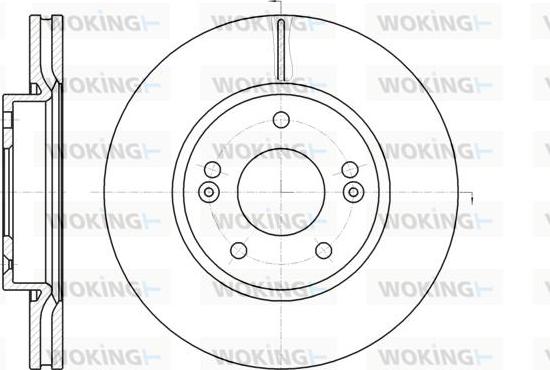 Woking D61208.10 - Спирачен диск vvparts.bg