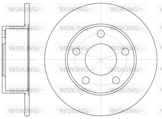 Woking D6121.00 - Спирачен диск vvparts.bg