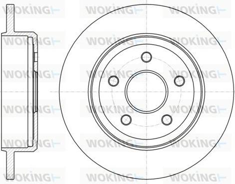 BENDIX 521131 - Спирачен диск vvparts.bg