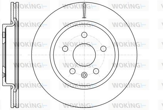 Woking D61284.10 - Спирачен диск vvparts.bg