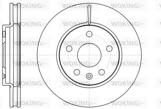 Woking D61285.10 - Спирачен диск vvparts.bg