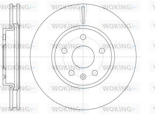 Woking D61286.10 - Спирачен диск vvparts.bg