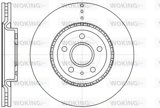 Woking D61283.10 - Спирачен диск vvparts.bg