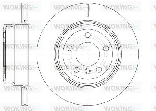 Woking D61287.10 - Спирачен диск vvparts.bg