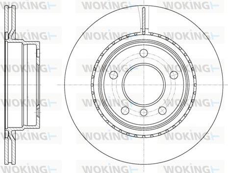 Woking D61231.10 - Спирачен диск vvparts.bg
