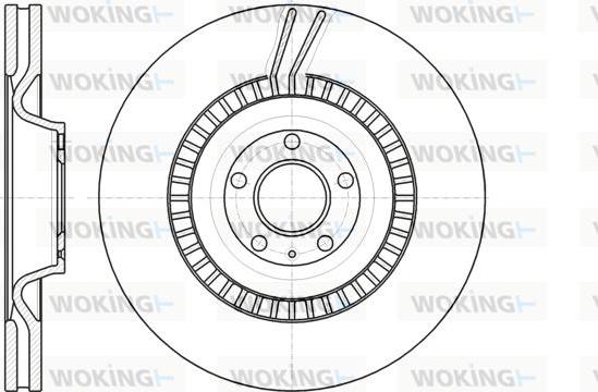 Woking D61238.10 - Спирачен диск vvparts.bg