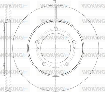 Woking D61233.10 - Спирачен диск vvparts.bg