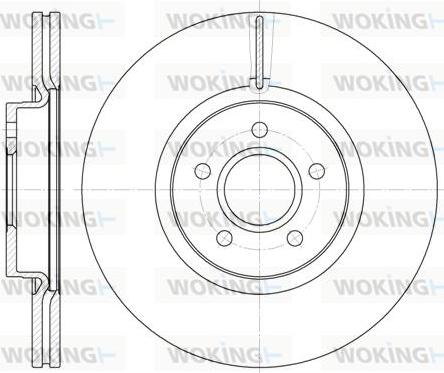 Woking D61223.10 - Спирачен диск vvparts.bg