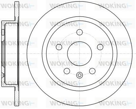 Woking D61279.00 - Спирачен диск vvparts.bg