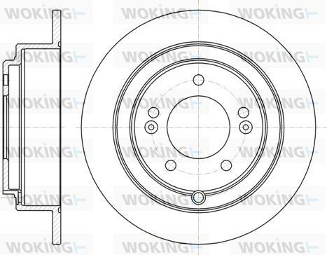 Woking D61276.00 - Спирачен диск vvparts.bg