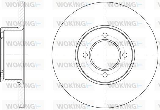 Woking D6127.00 - Спирачен диск vvparts.bg