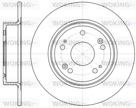 Woking D61278.00 - Спирачен диск vvparts.bg