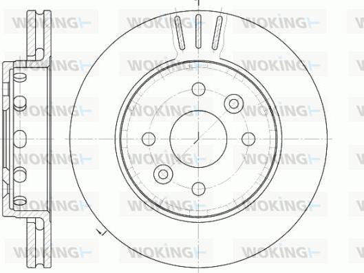 Woking D61272.10 - Спирачен диск vvparts.bg