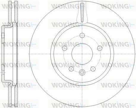 Woking D61794.10 - Спирачен диск vvparts.bg