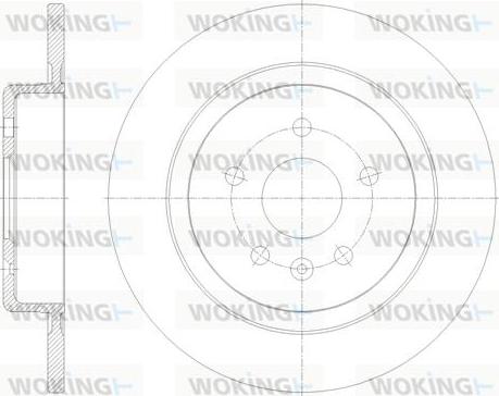 Woking D61791.00 - Спирачен диск vvparts.bg