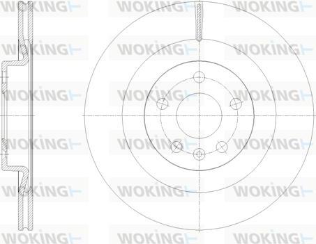 Woking D61798.10 - Спирачен диск vvparts.bg