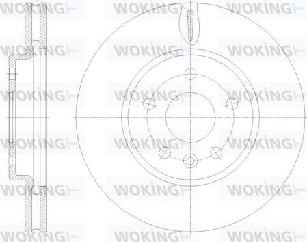 Woking D61793.10 - Спирачен диск vvparts.bg