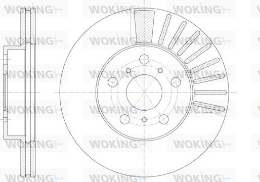 Woking D6170.10 - Спирачен диск vvparts.bg