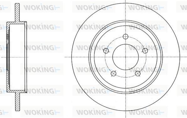 Woking D61719.00 - Спирачен диск vvparts.bg