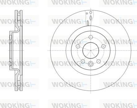 Woking D61786.10 - Спирачен диск vvparts.bg