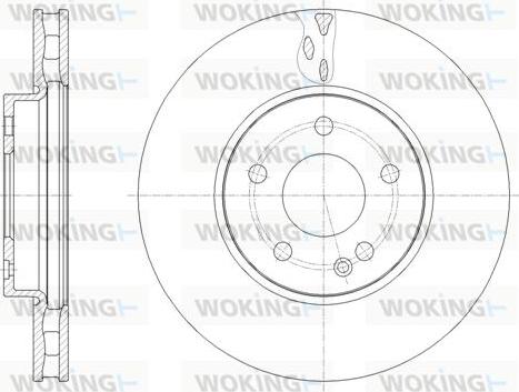 Woking D61788.10 - Спирачен диск vvparts.bg