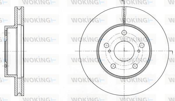 Woking D61733.10 - Спирачен диск vvparts.bg