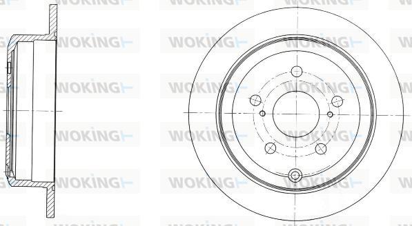 Woking D61732.00 - Спирачен диск vvparts.bg
