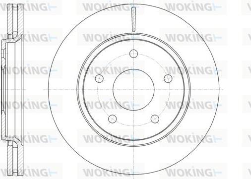 Woking D61724.10 - Спирачен диск vvparts.bg