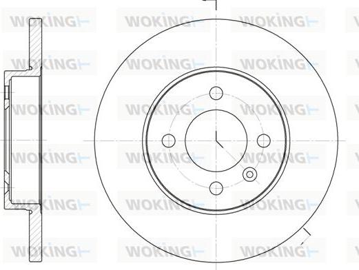 Woking D6172.00 - Спирачен диск vvparts.bg