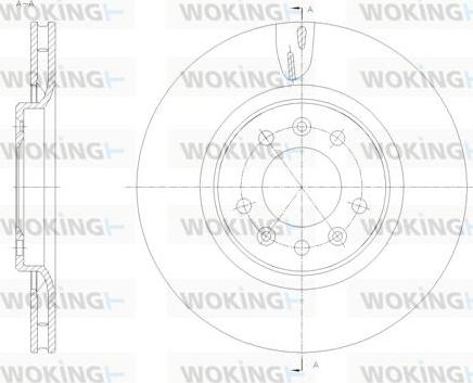 Woking D61776.10 - Спирачен диск vvparts.bg