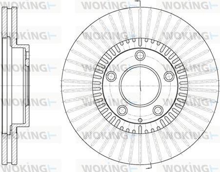 Woking D6898.10 - Спирачен диск vvparts.bg