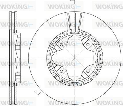 Woking D6845.10 - Спирачен диск vvparts.bg