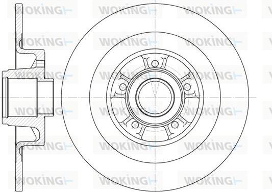 Woking D6848.00 - Спирачен диск vvparts.bg