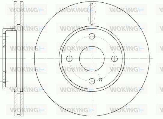 Woking D6843.10 - Спирачен диск vvparts.bg