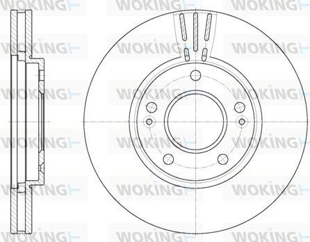 Woking D6850.10 - Спирачен диск vvparts.bg