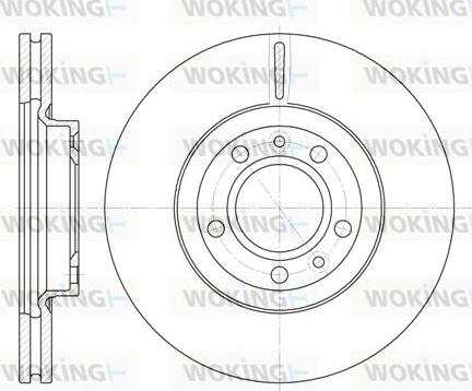 Woking D6869.10 - Спирачен диск vvparts.bg