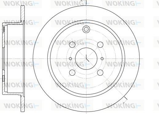 Woking D6805.00 - Спирачен диск vvparts.bg