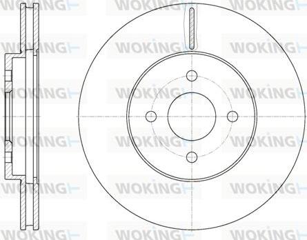 Woking D6806.10 - Спирачен диск vvparts.bg