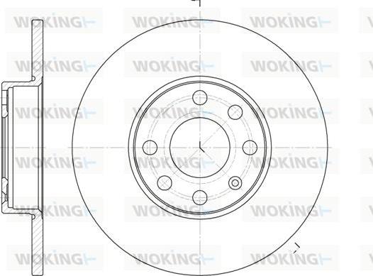 Woking D6800.00 - Спирачен диск vvparts.bg