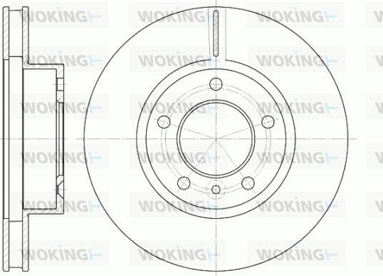 Woking D6802.10 - Спирачен диск vvparts.bg