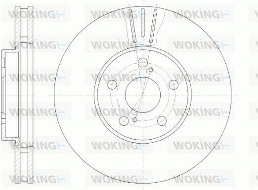 Woking D6819.10 - Спирачен диск vvparts.bg