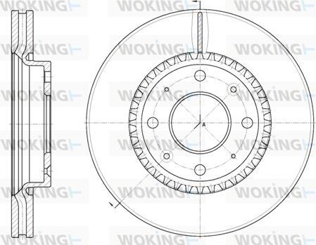 Woking D6889.10 - Спирачен диск vvparts.bg