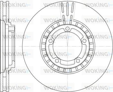 Woking D6884.10 - Спирачен диск vvparts.bg