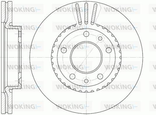 Woking D6888.10 - Спирачен диск vvparts.bg