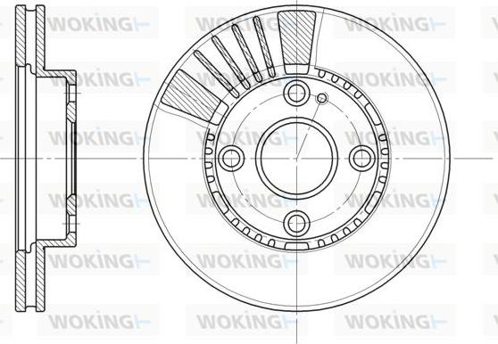 Woking D6834.10 - Спирачен диск vvparts.bg