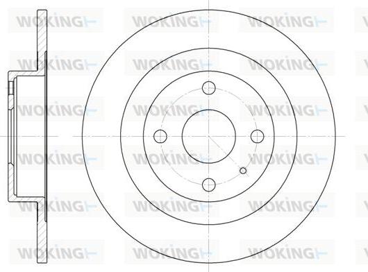 Woking D6833.00 - Спирачен диск vvparts.bg