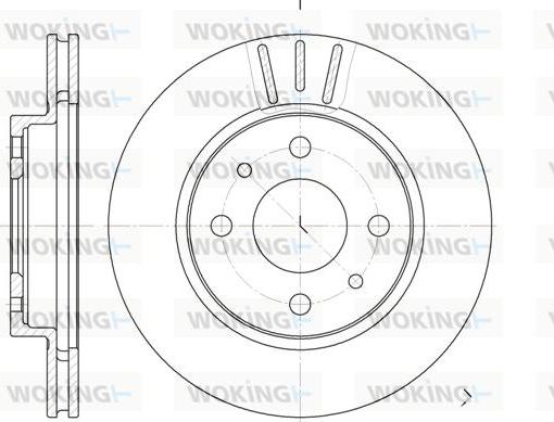 Woking D6829.10 - Спирачен диск vvparts.bg