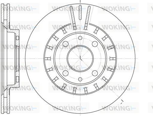 Woking D6828.10 - Спирачен диск vvparts.bg