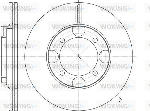 Woking D6827.10 - Спирачен диск vvparts.bg