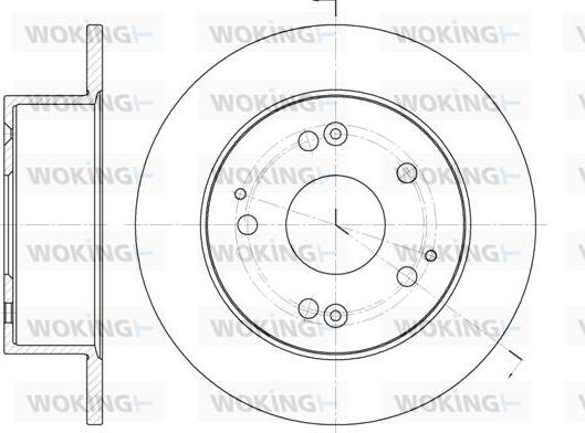 Woking D6875.00 - Спирачен диск vvparts.bg